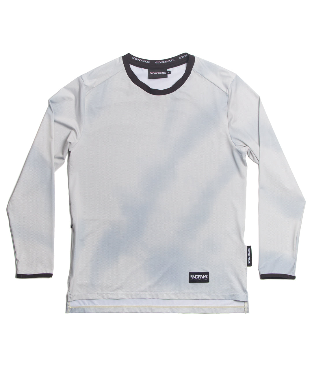 God & Famous LS Technical Shirt - Fog - Gray - Medium God & Famous The Bicycle Station