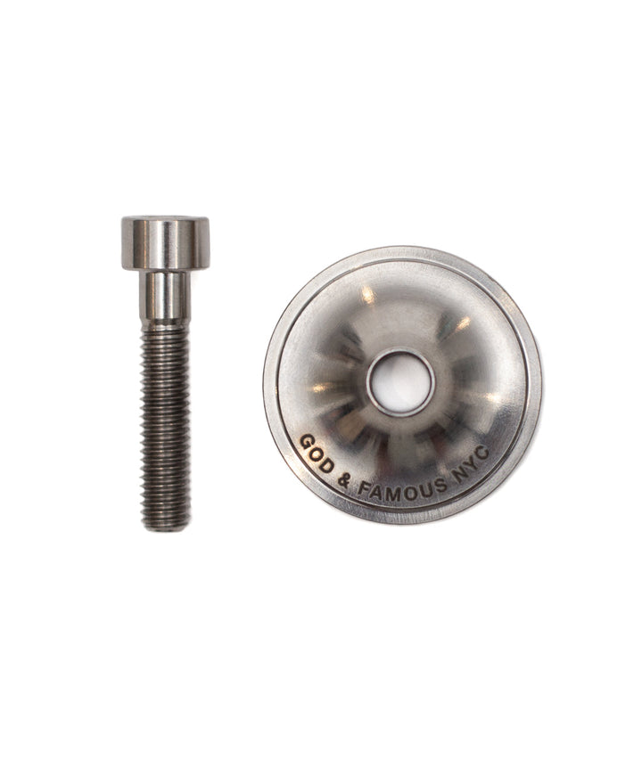 God & Famous Team Titanium Top Cap - Raw God & Famous The Bicycle Station