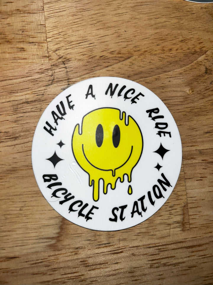 Have A Nice Ride Sticker 3"x3"