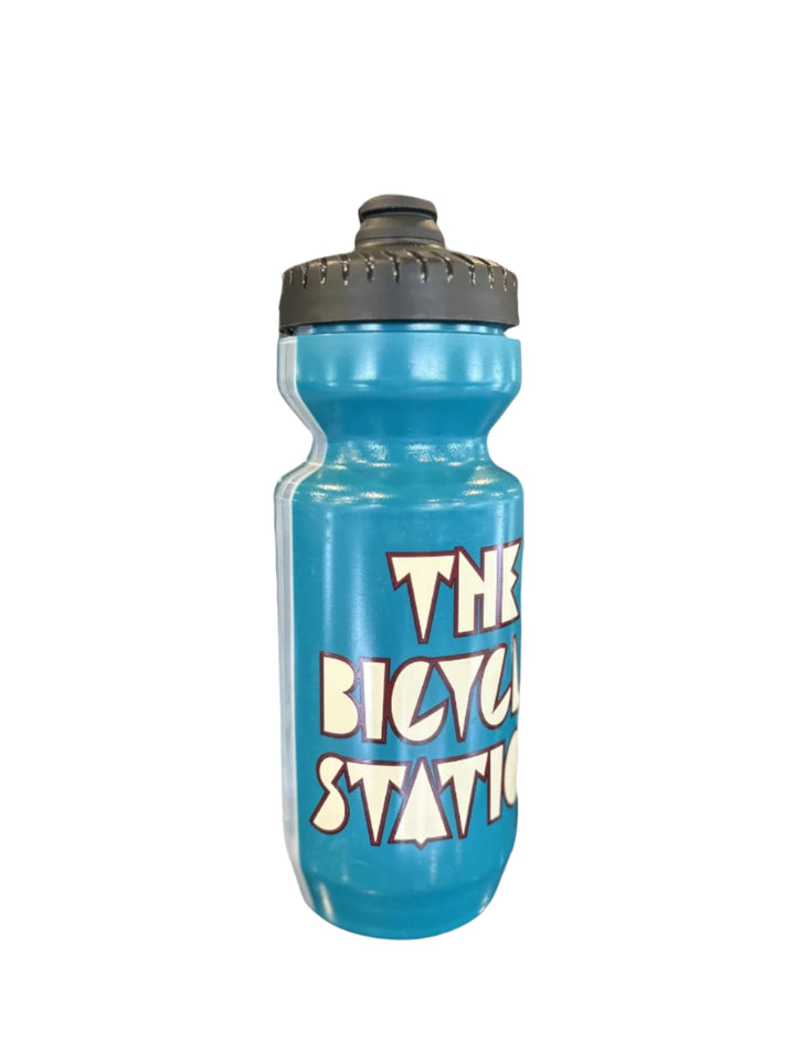 The Bicycle Station - 22oz Purist - Teal Bottle