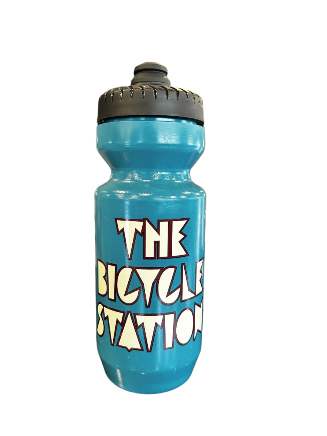 The Bicycle Station - 22oz Purist - Teal Bottle