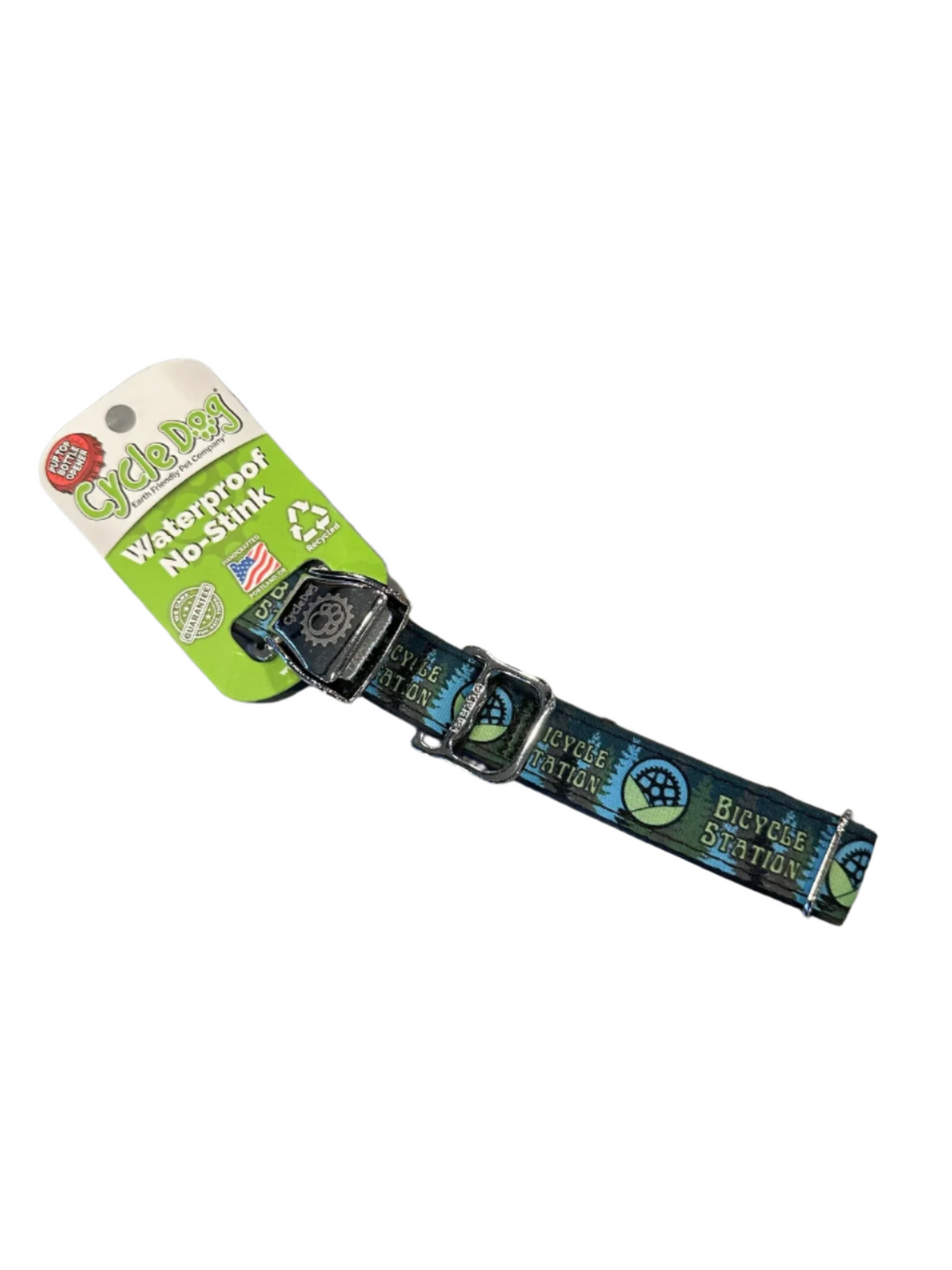 Bicycle Station Cycle Dog Collar Medium