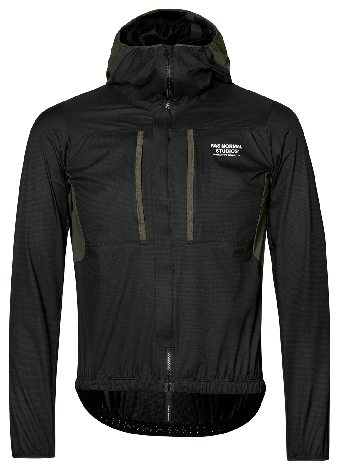 Pas Normal Studios Men's Escapism Hooded Lightweight Jacket Black - front