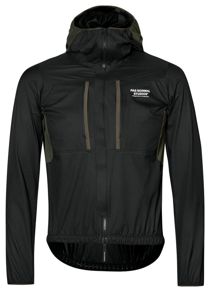 Pas Normal Studios Men's Escapism Hooded Lightweight Jacket Black - front