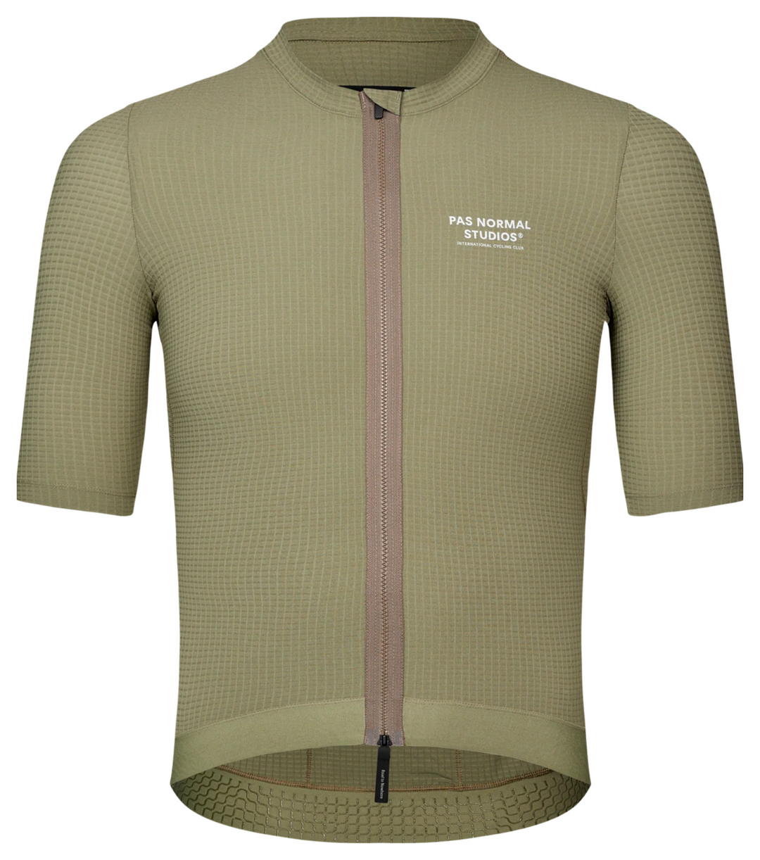 Pas Normal Studios Men's Escapism Jersey Light Olive - front