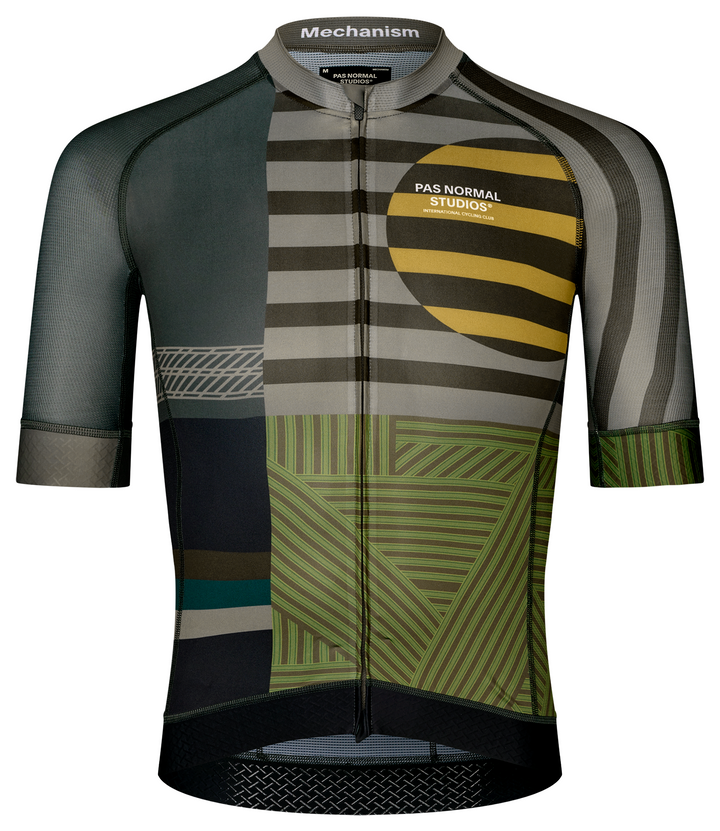 Pas Normal Studios Men's Mechanism Jersey AOP International Earth - front