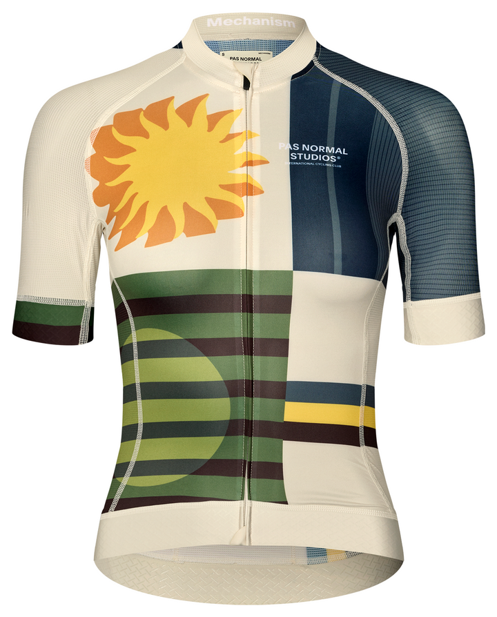 Pas Normal Studios Women's Mechanism Jersey AOP International Sand - front