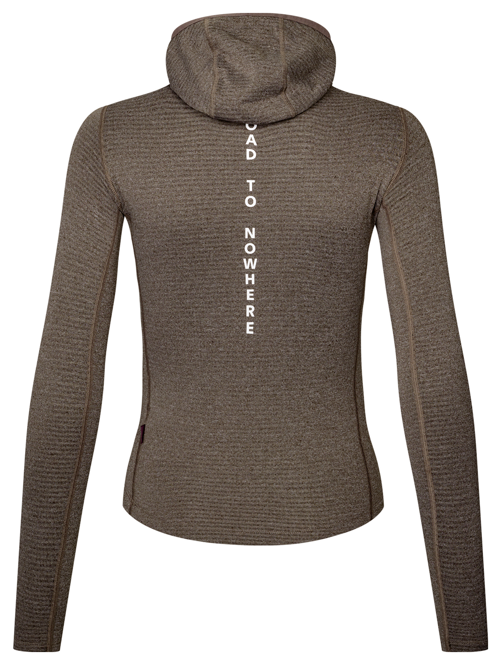 Pas Normal Studios Women's Thermal Hooded Windproof Baselayer Dark Coffee - back