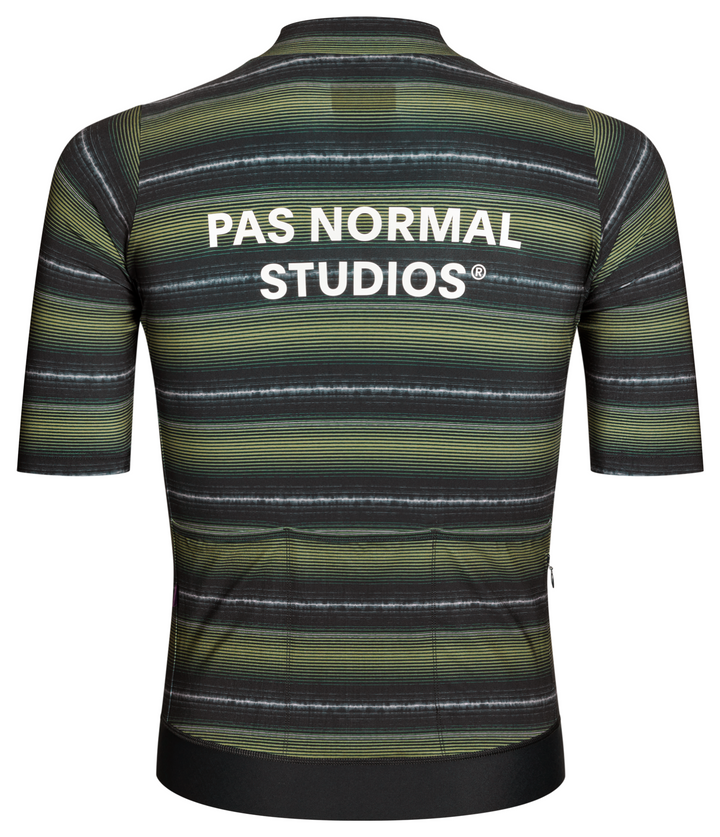 Pas Normal Studios Men's Essential Jersey Light Olive Stripe back