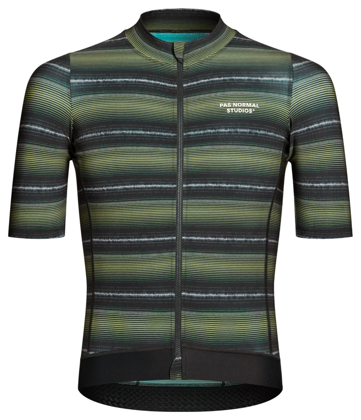 Pas Normal Studios Men's Essential Jersey Light Olive Stripe front