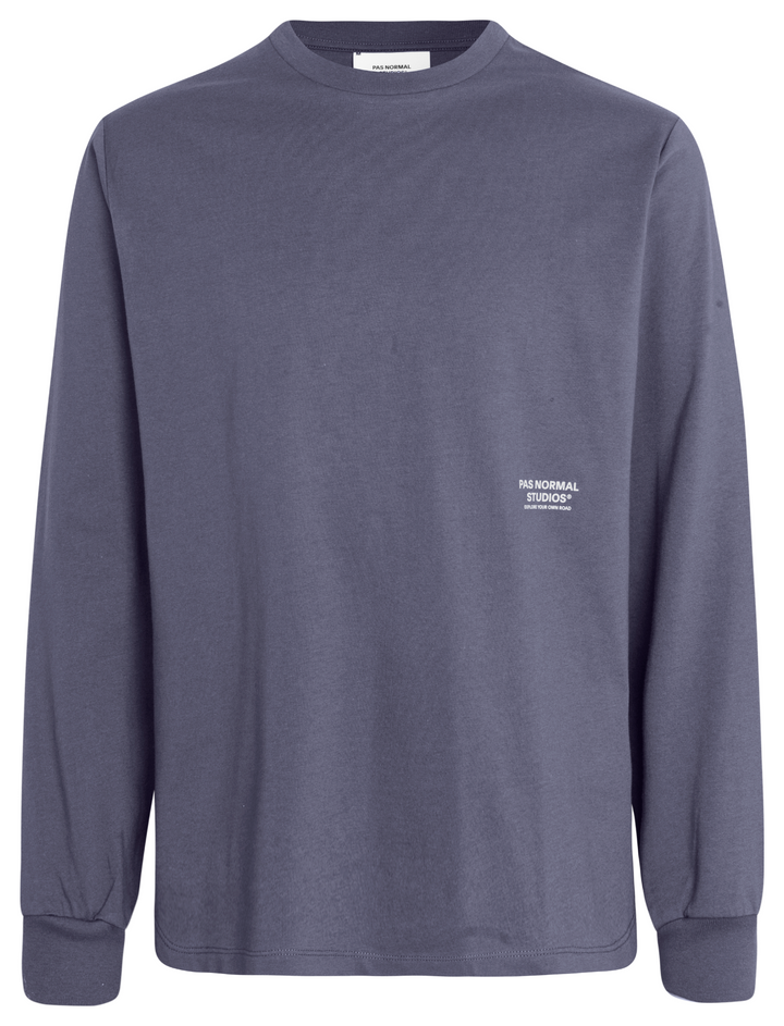 Pas Normal Studios Off-Race Graphic Long Sleeve T-Shirt Steel front
