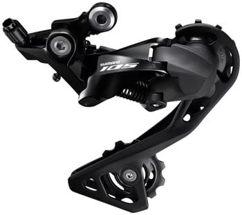 Shimano 105 RD-R7000-GS Rear Derailleur - 11-Speed, Medium Cage, Black