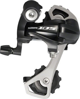 Shimano 105 RD-5701-GS Rear Derailleur - 10 Speed, Medium Cage, Black