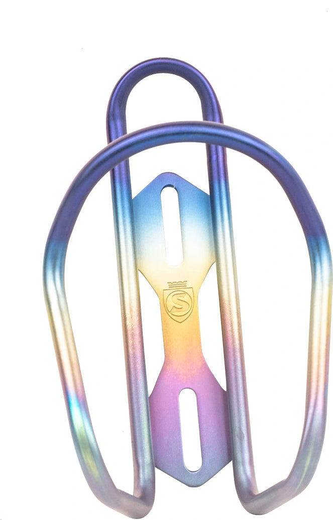 Silca Sicuro Titanium Bottle Cage Rainbow
