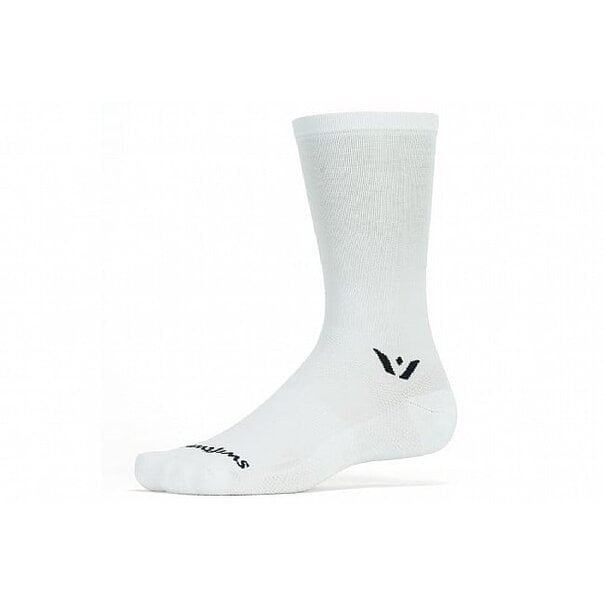 Swiftwick Aspire Crew Socks - 7", White Swiftwick The Bicycle Station